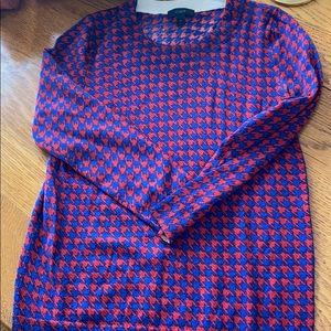 J crew light weight herringbone wool sweater.